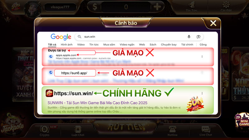 Sunwin thật